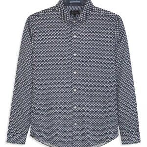 NWT Ted Baker Men's Soren Ginkgo Print Long-Sleeve Shirt XXL